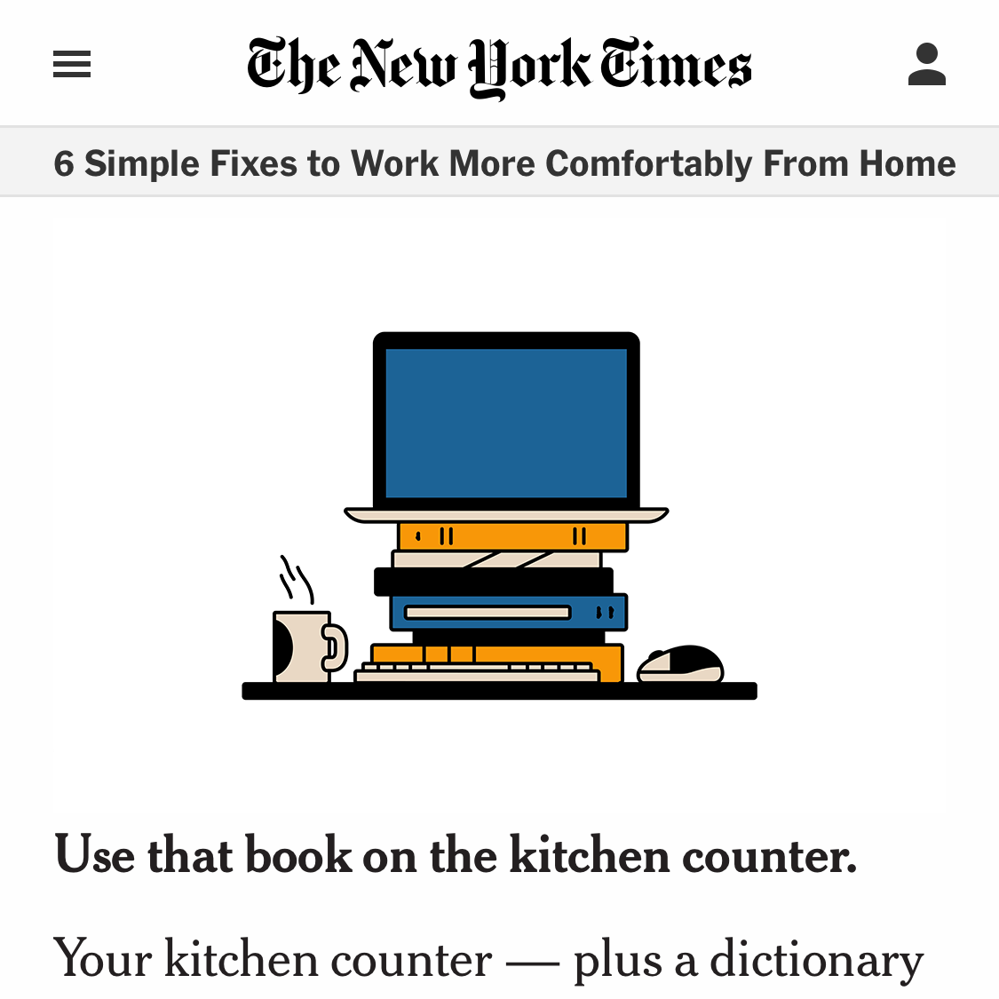 TheNewYorkTimes - Work More Confortably From Home 4
