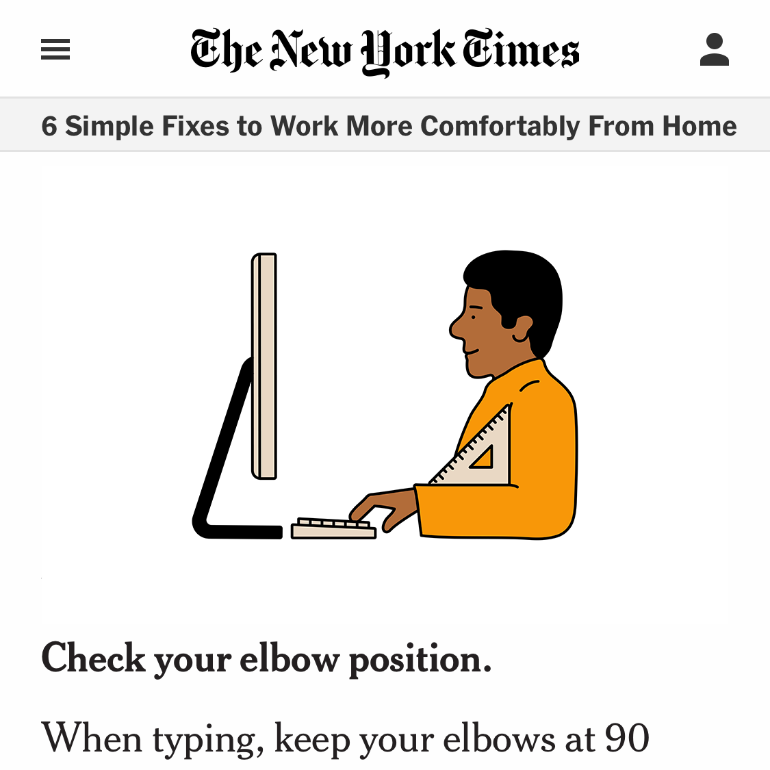TheNewYorkTimes - Work More Confortably From Home 5
