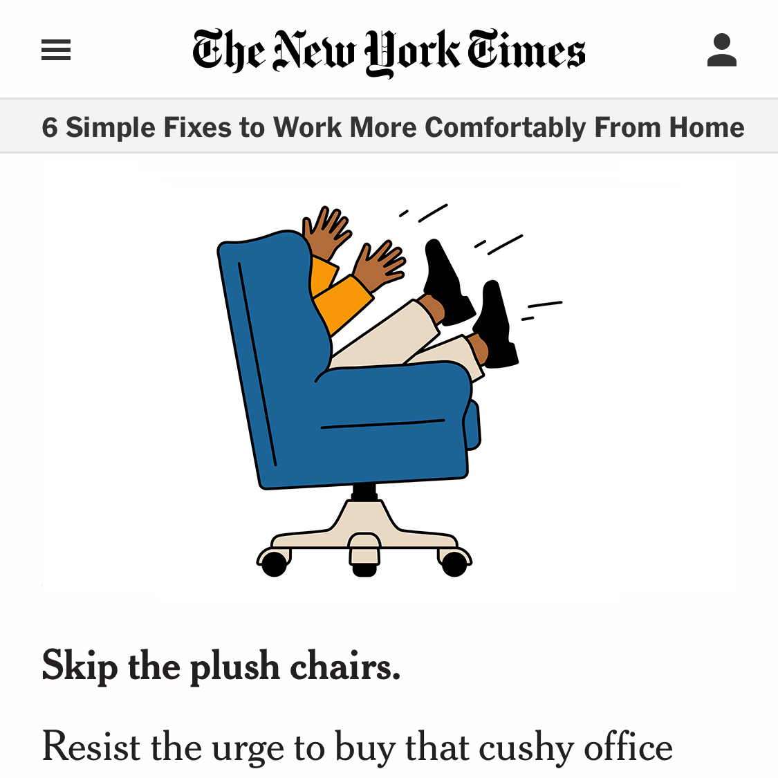 TheNewYorkTimes - Work More Confortably From Home 7